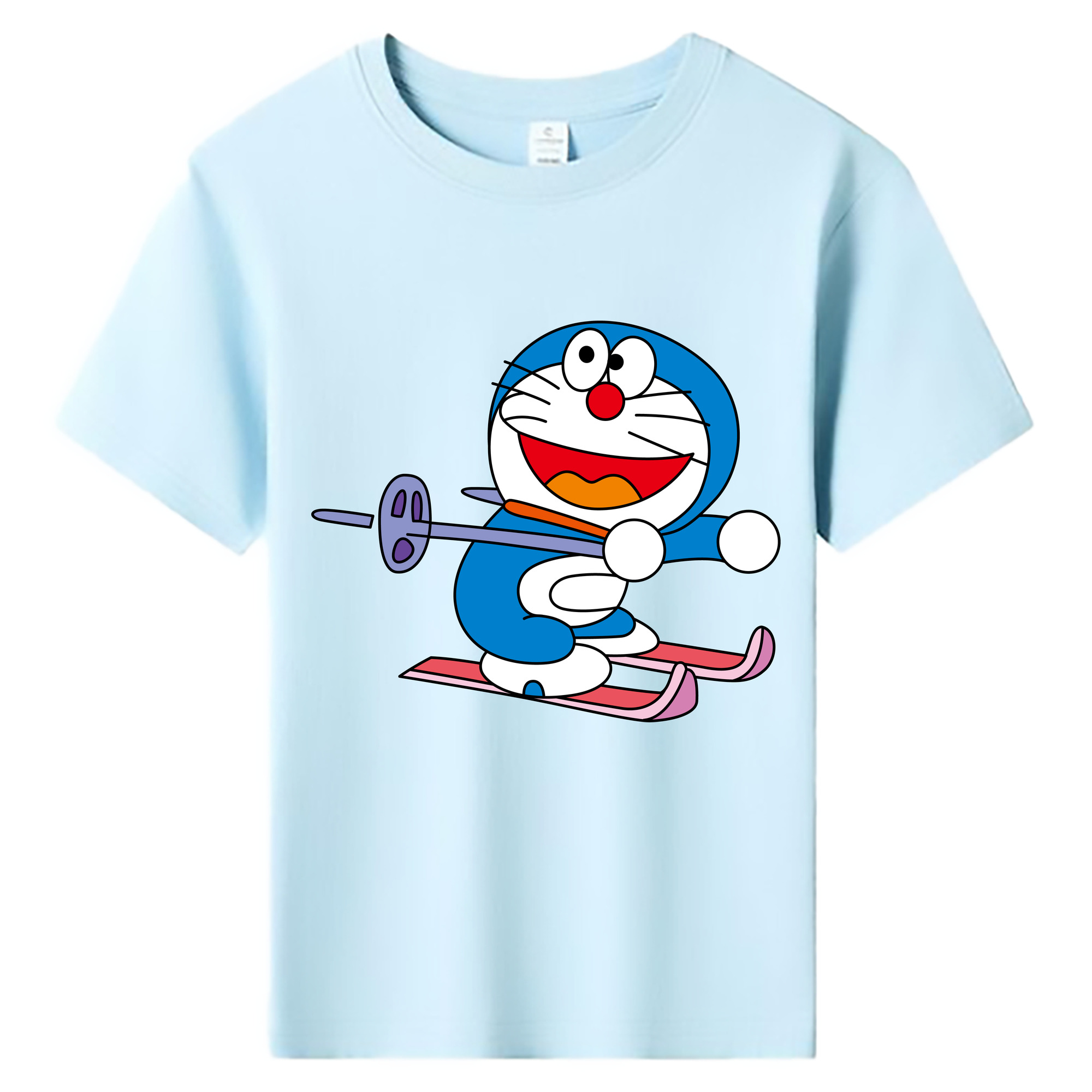 （画像用） ドラえもん Doraemon 綿100％キッズTシャツ（フロントプリント）